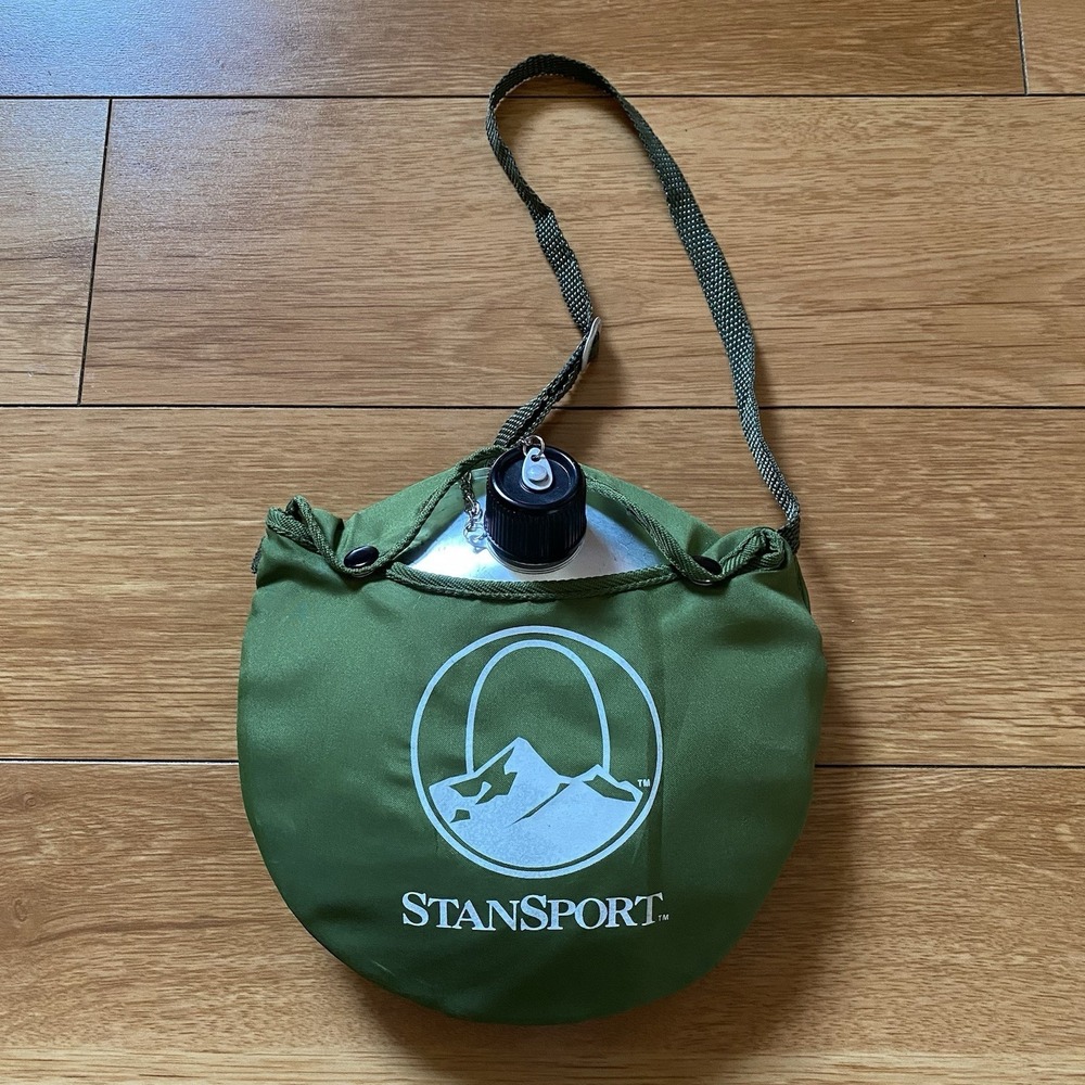 Stansport Scout Aluminum Canteen Camping Hiking 1 Quart